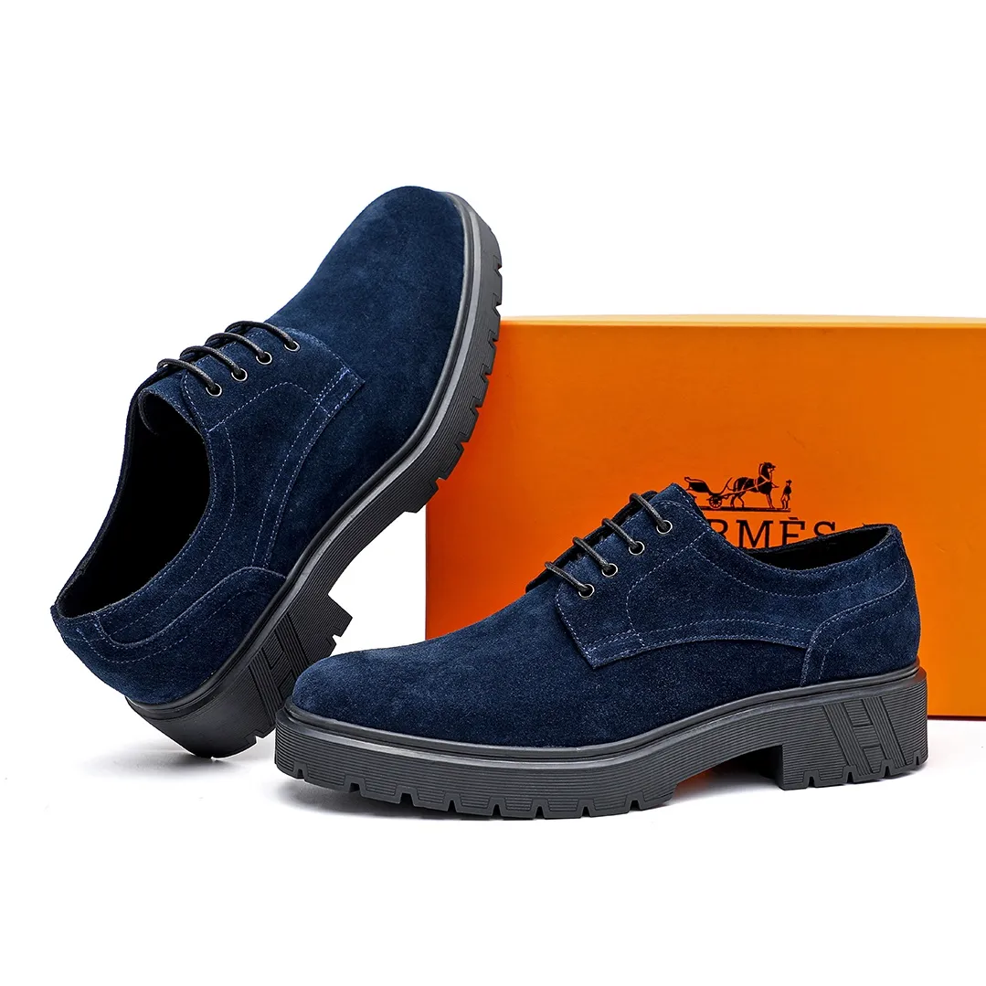 Men's shoes 💰700 💐[HERMES] popular men's shoes counter original items! The world's top brands...Luxury quality...//Fashion and high-end footwear 👍💪🏻...give you a low-key luxury comfort experience👍. The upper is made of pure Italian imported raw board frosted cowhide. Sweat-absorbent cowhide leather lining. Comfortable and breathable. The original rubber foam light outsole is high-end and classy. Luxurious and noble!! .. OEM factory shipment [Hug] stall.. Original plate. Welcome to taste..39-45 (38.45.46🉑️Customized)